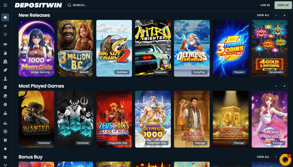 DepositWin casino by Moonseeker SRL offers a modern casino with crypto and fiat payments, over 14k slot titles, and a VIP loyalty program.