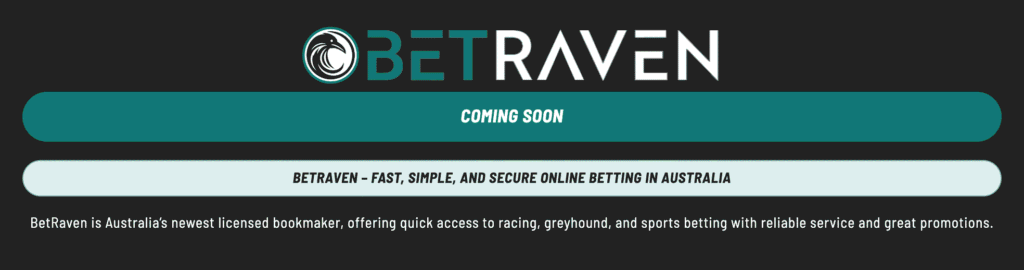 BetRaven is a new betting site coming soon to Australia. They're operated by Betting Services Australia Pty Ltd, the same group behind 7 other Generation Web bookmakers such as MidasBet and PuntZone. Expect decent promos at launch, but ultimately not a long-term betting option.