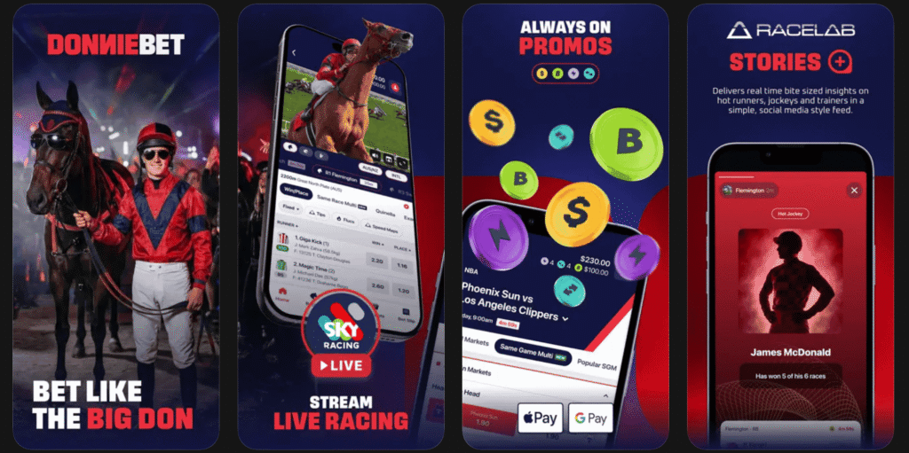 DonnieBet Australia is available on mobile iOS stores. The brand promotes themselves as "always on promos". The new bookmaker runs on BetMakers technology.