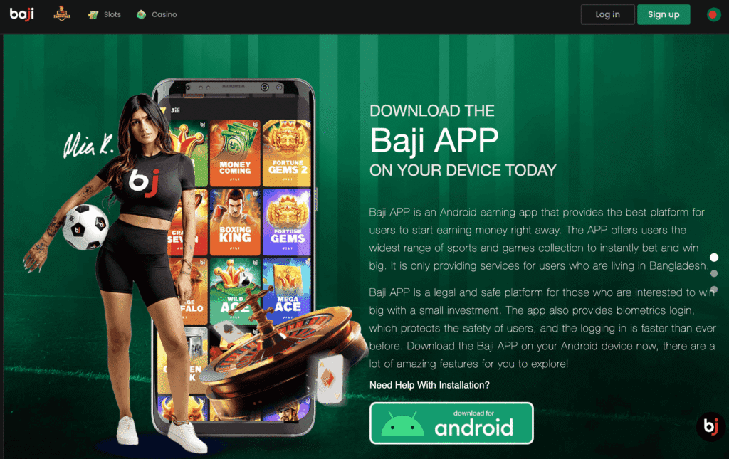 Baji offers an APK app download to Android users. There is no iOS app. To download the Baji apk you will need to allow installation from unknown sources on your device.