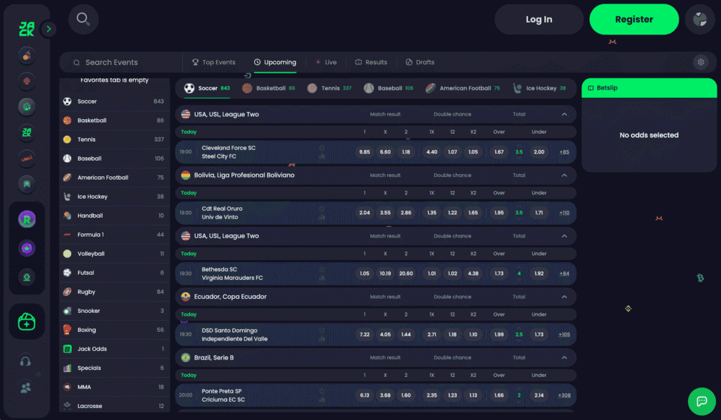 The Jack.com sportsbook is one of many features which set it apart from other crypto casino. Odds are genuinely priced well, the welcome bonus is more generous than most, and you could get lost for hours exploring their betbuilder feature.