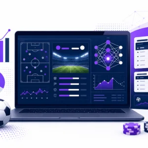 AI sports prediction methods and betting analytics tools illustration