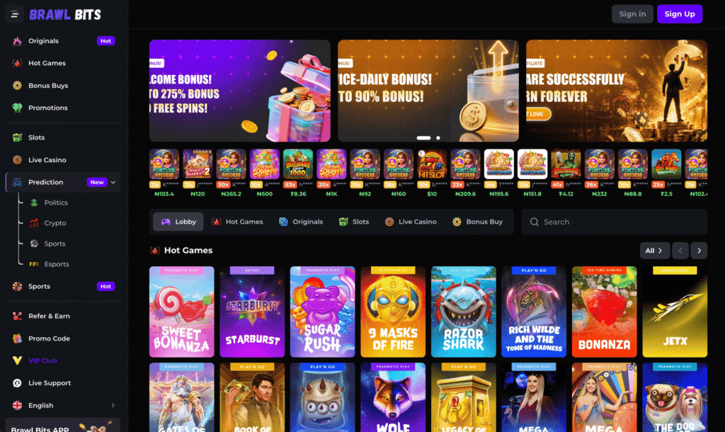 BrawlBits is a new crypto casino and sportsbook launched in 2026. Licensing is fully legit, the product is solid, but they're making big promises like no-kyc that we don't think they can keep.